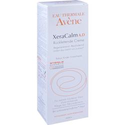 Weiße Verpackung einer rückfettenden Creme von Avène für empfindliche Haut.
