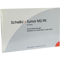 Verpackung eines Stuhltests zur Darmkrebsvorsorge von ScheBo.