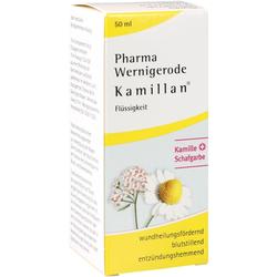 Verpackung von Kamillan, einem pflanzlichen Arzneimittel mit Kamille und Schafgarbe.
